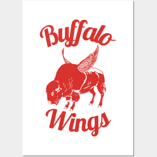 Buffalo Wings Team | Red Bison Posters and Art